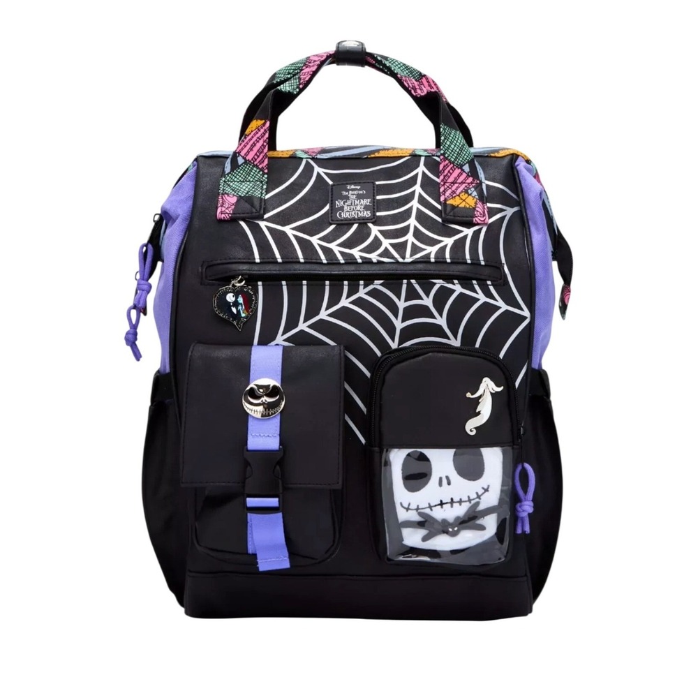 Bioworld Nightmare Before Christmas NBC Jack Skellington Backpack with Plush NWT